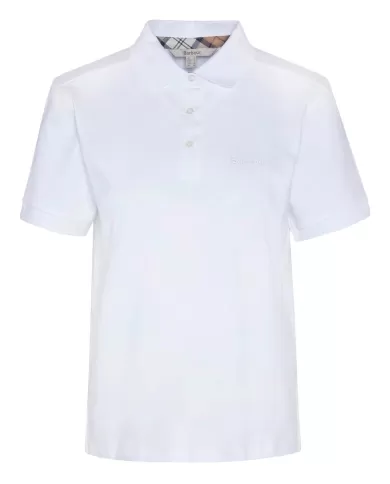 Polo Donna bianca in cotone LML0886 BOWFORD|BARBOUR