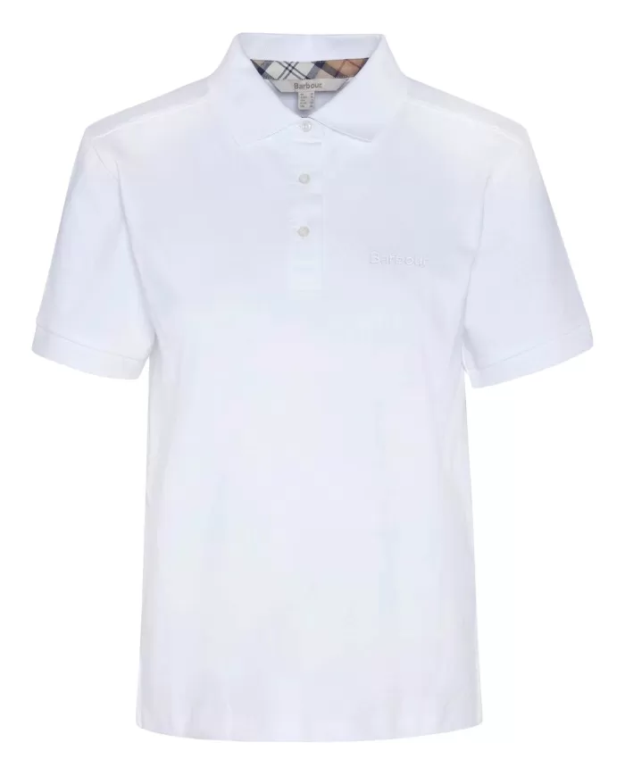 Polo Donna bianca in cotone LML0886 BOWFORD|BARBOUR Polo Donna bianca in cotone LML0886 BOWFORD|BARBOUR
