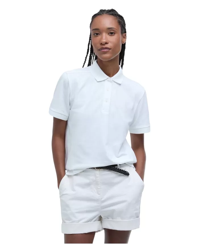 Polo Donna bianca in cotone LML0886 BOWFORD|BARBOUR Polo Donna bianca in cotone LML0886 BOWFORD|BARBOUR