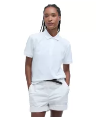 Polo Donna bianca in cotone LML0886 BOWFORD|BARBOUR