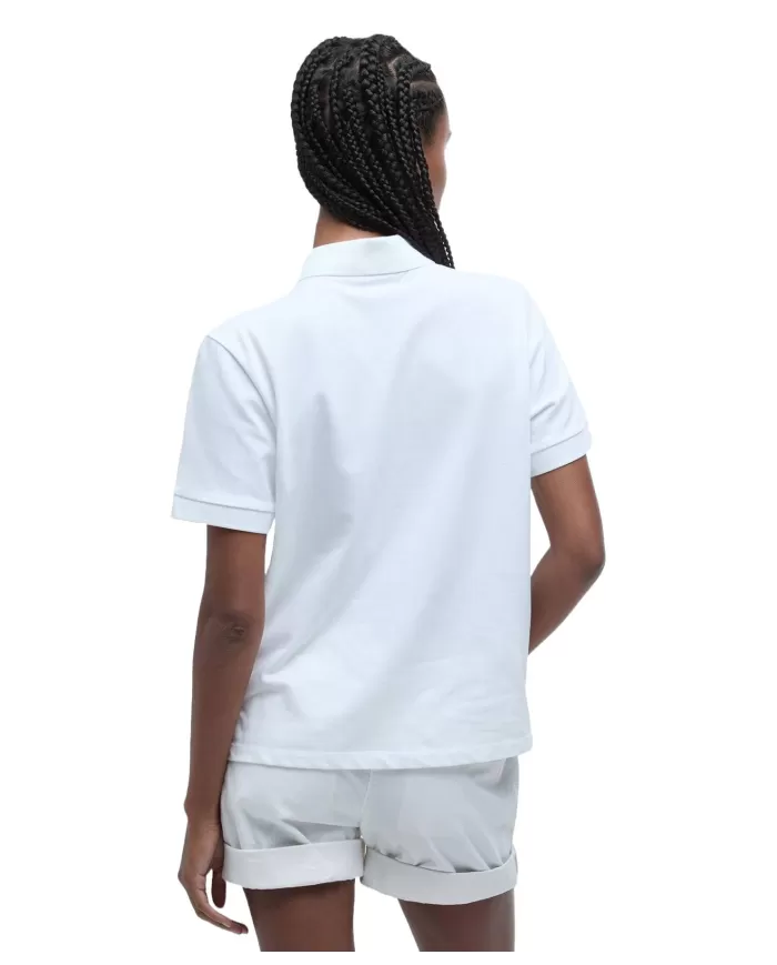 Polo Donna bianca in cotone LML0886 BOWFORD|BARBOUR