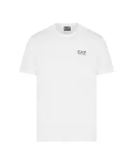 Uomo in cotone bianca in cotone e logo sul retro 7M000567 AF10375|EA7 Uomo in cotone bianca in cotone e logo sul retro 7M000567 AF10375|EA7