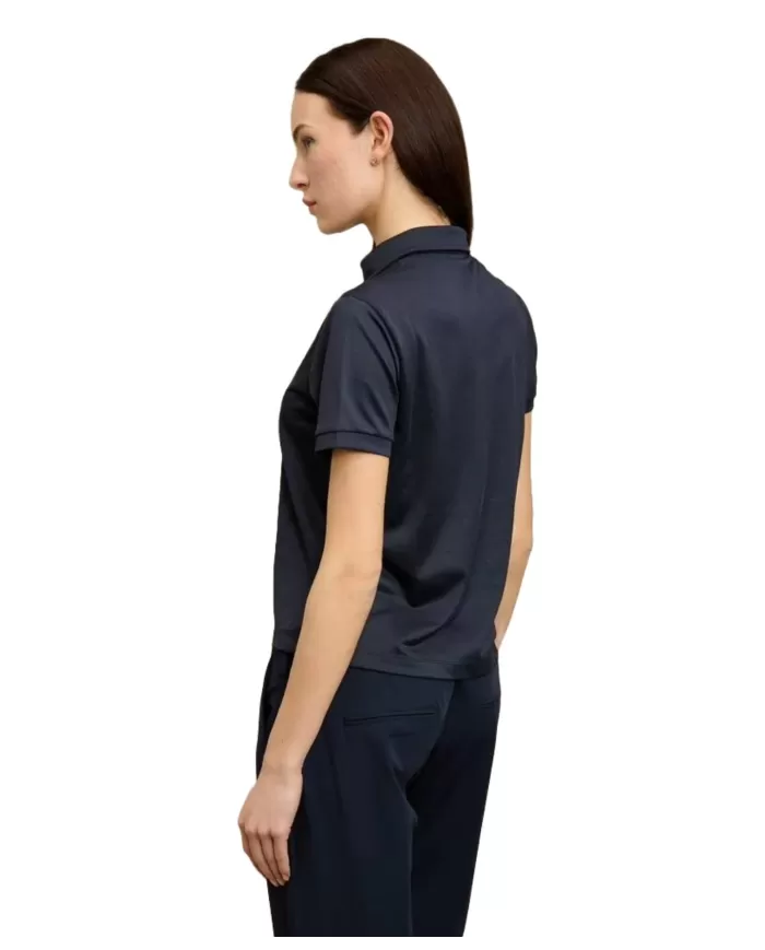 Polo Donna blu regular fit 25SBLDT02138 006526 CALTHA|BLAUER