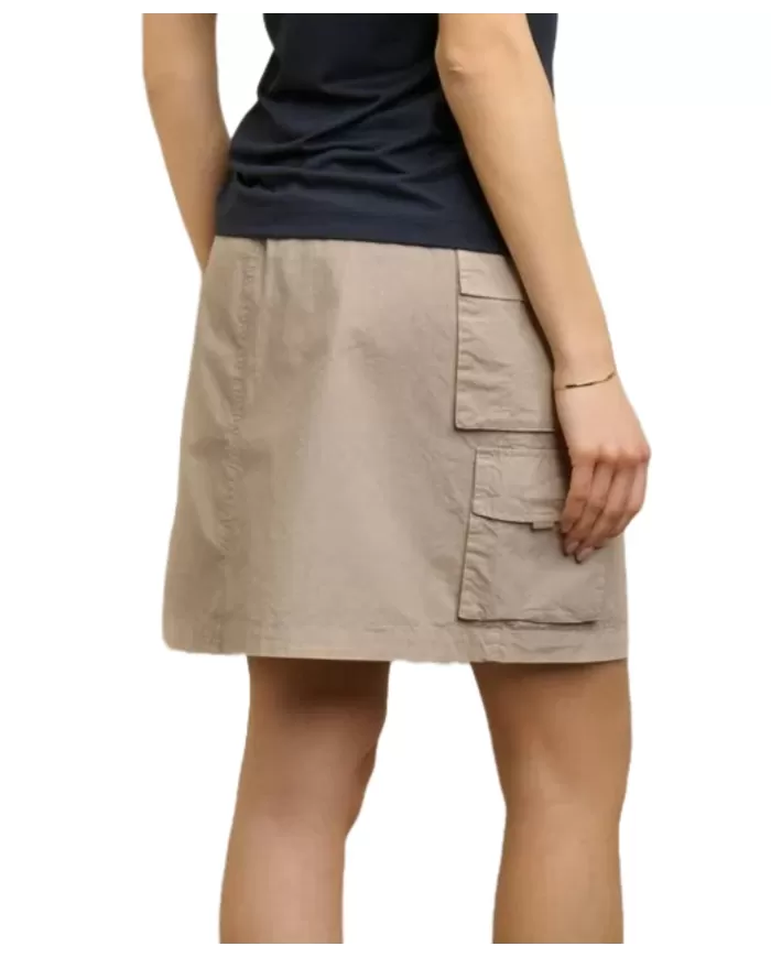 Gonna Donna cotone stile cargo corta 25SBLDV05299 007138 CORAL|BLAUER