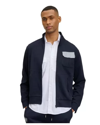 Felpa Uomo con taschino rinfrangente 25SBLUF01055 007092 WALTON|BLAUER Felpa Uomo con taschino rinfrangente 25SBLUF01055 007092 WALTON|BLAUER