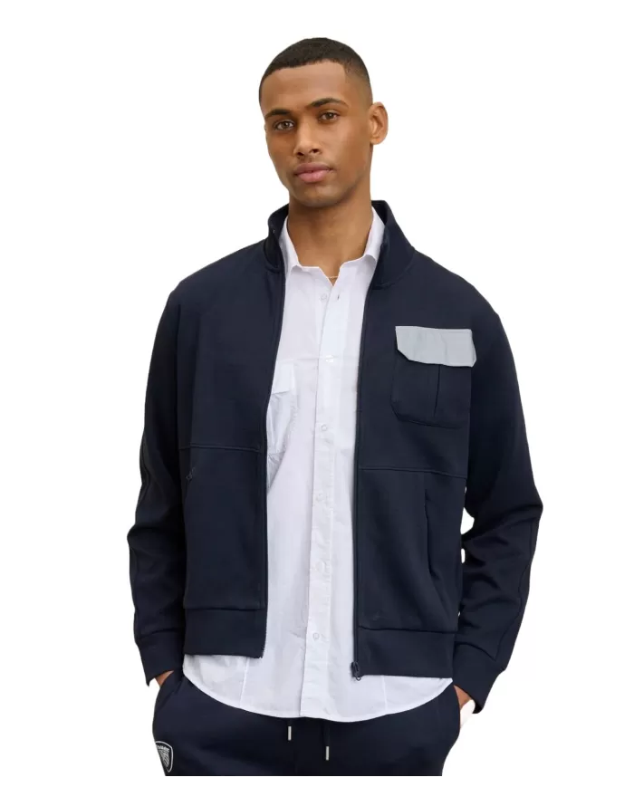 Felpa Uomo con taschino rinfrangente 25SBLUF01055 007092 WALTON|BLAUER Felpa Uomo con taschino rinfrangente 25SBLUF01055 007092 WALTON|BLAUER