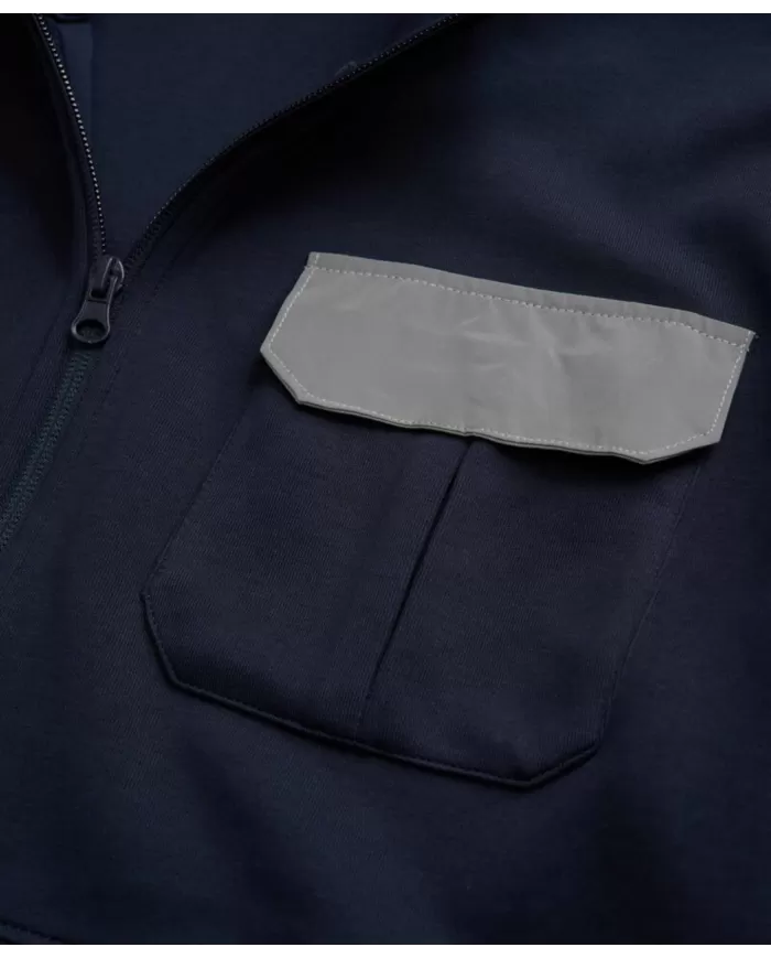 Felpa Uomo con taschino rinfrangente 25SBLUF01055 007092 WALTON|BLAUER