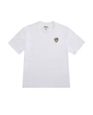 T-shirt Uomo bianca scudo 3D gommato 25SBLUH02194 004547 FAXON|BLAUER
