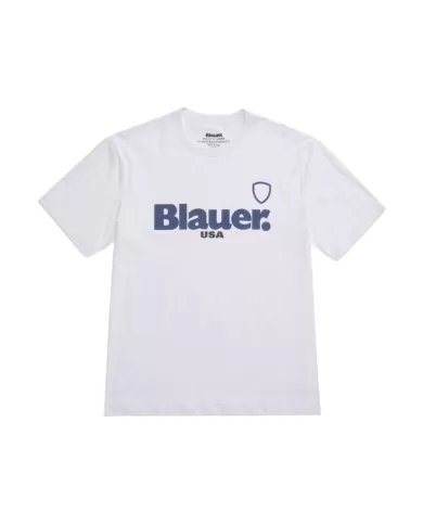 T-shirt Uomo bianca logo 3D gommato 25SBLUH02195 004547 FAVRE|BLAUER T-shirt Uomo bianca logo 3D gommato 25SBLUH02195 004547 FAVRE|BLAUER