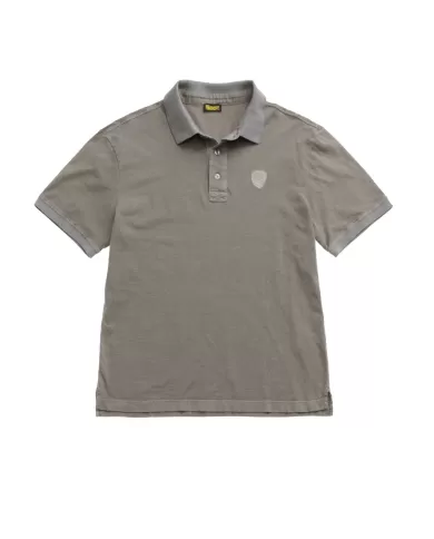 Polo Uomo in cotone verde militare 25SBLUT02346 007132 DEVIT|BLAUER Polo Uomo in cotone verde militare 25SBLUT02346 007132 DEVIT|BLAUER