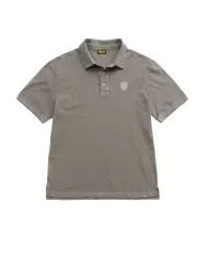 Polo Uomo in cotone verde militare 25SBLUT02346 007132 DEVIT|BLAUER
