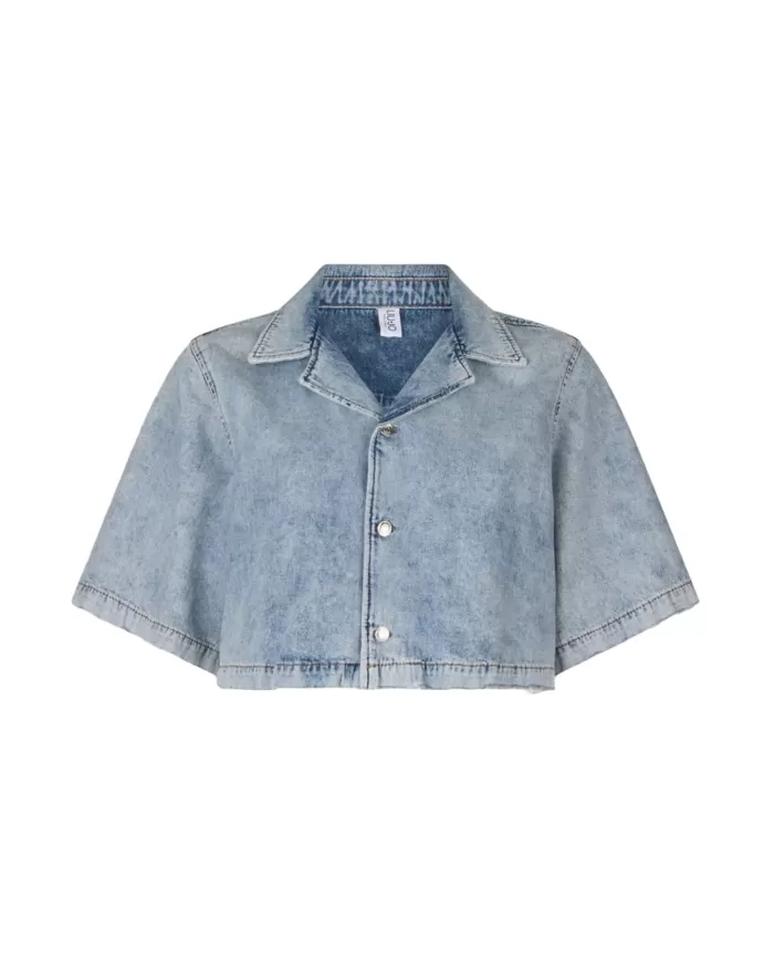 Camicia Donna in denim corta UA5257D4306|LIU JO Camicia Donna in denim corta UA5257D4306|LIU JO