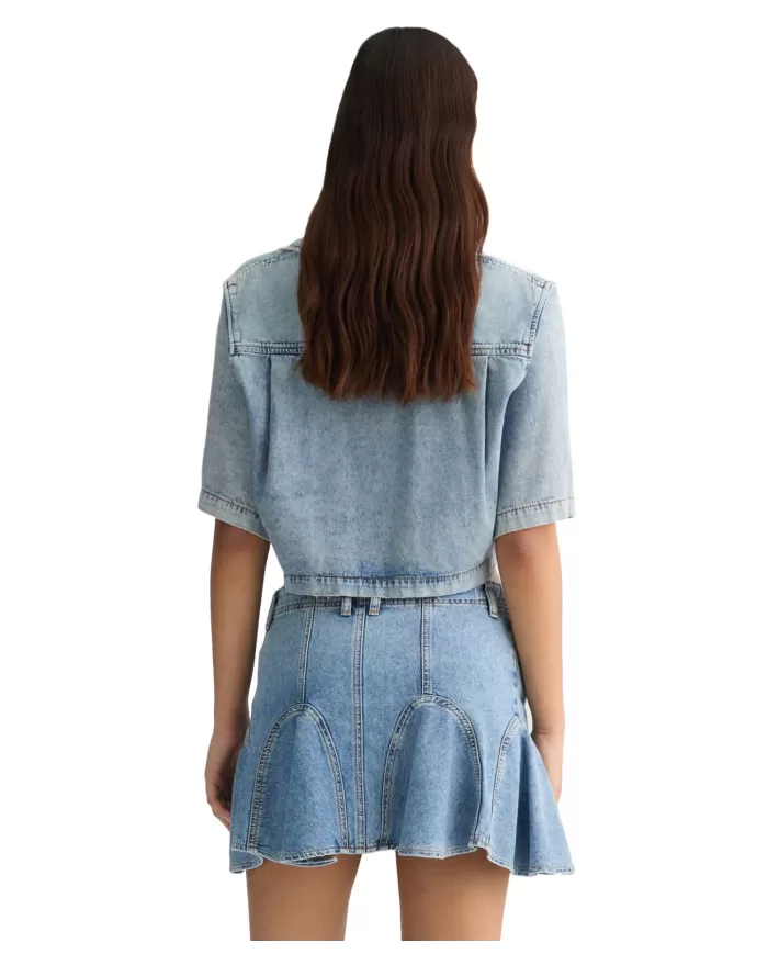 Camicia Donna in denim corta UA5257D4306|LIU JO Camicia Donna in denim corta UA5257D4306|LIU JO