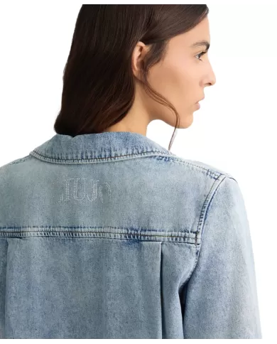 Camicia Donna in denim corta UA5257D4306|LIU JO Camicia Donna in denim corta UA5257D4306|LIU JO