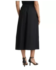 Gonna Donna nera ricamata traforata WA5258T4853|LIU JO