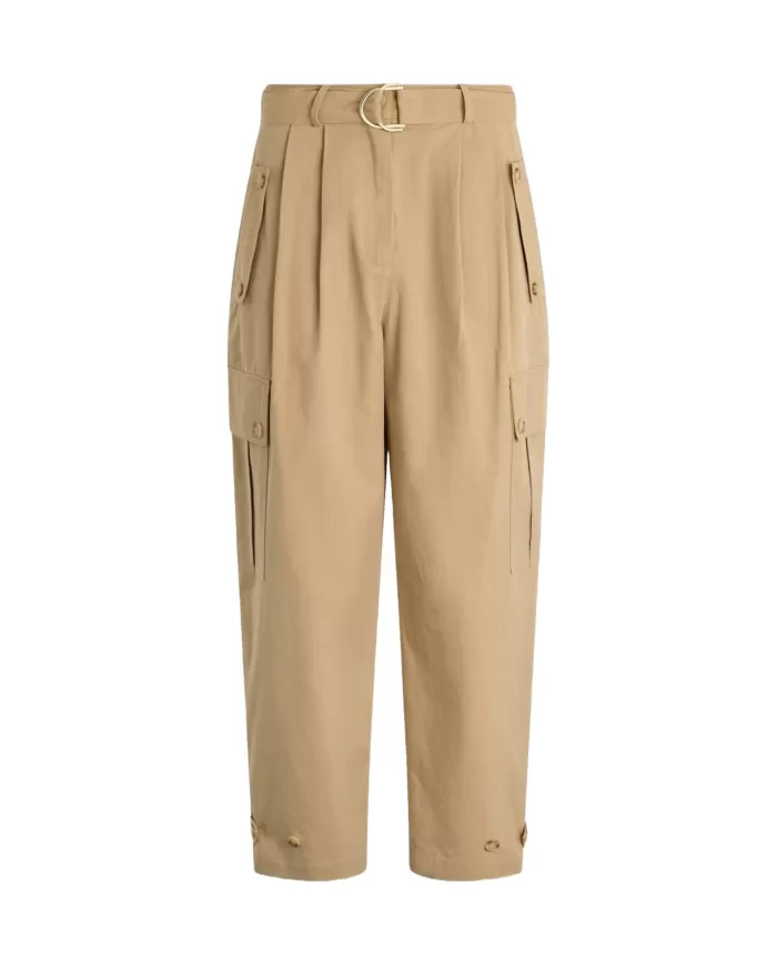 Pantaloni Donna cargo con cinta abbinata WA5314T4311|LIU JO Pantaloni Donna cargo con cinta abbinata WA5314T4311|LIU JO