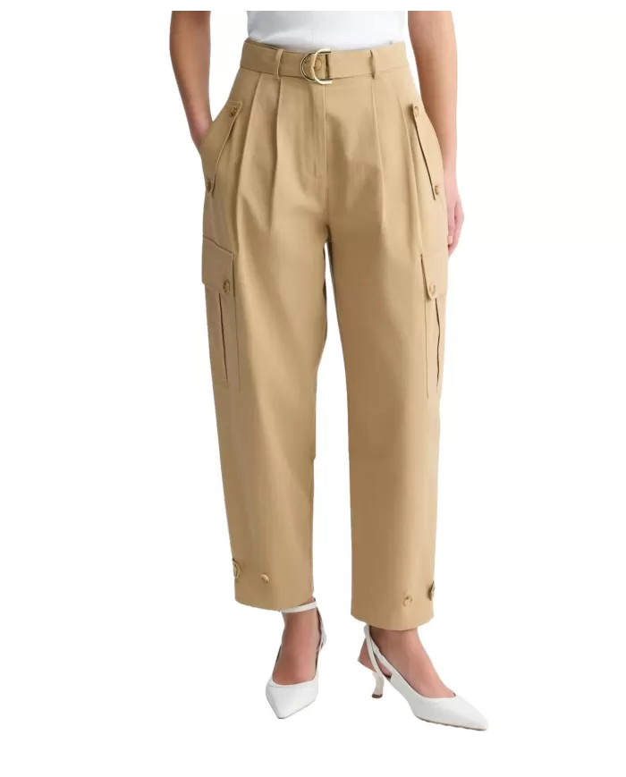 Pantaloni Donna cargo con cinta abbinata WA5314T4311|LIU JO Pantaloni Donna cargo con cinta abbinata WA5314T4311|LIU JO