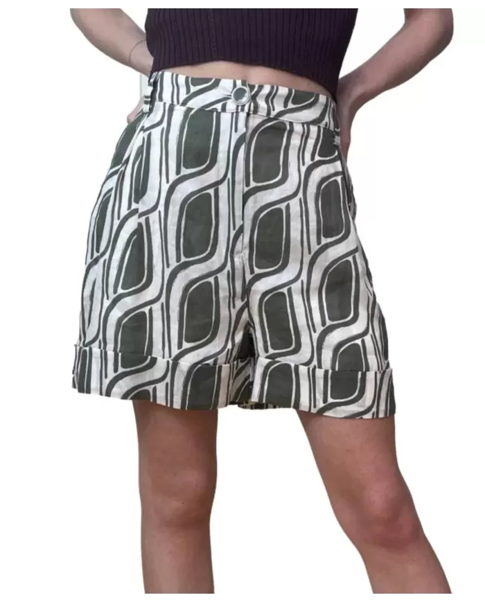 Short Donna regular con dettaglio risvolto WA5483T6862|LIU JO Short Donna regular con dettaglio risvolto WA5483T6862|LIU JO