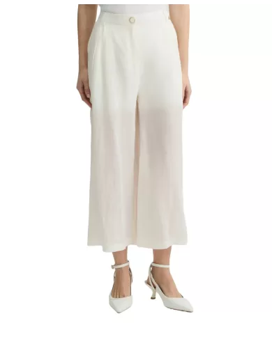 Pantalone Donna bianchi stile palazzo WA5484T6862|LIU JO