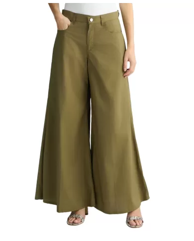 Pantaloni Donna larghi in cotone WA5511T4319|LIU JO
