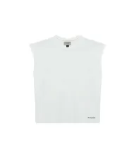 T-shirt Donna bianca smanicata RND90171CB55XXXX|ROY ROGER'S