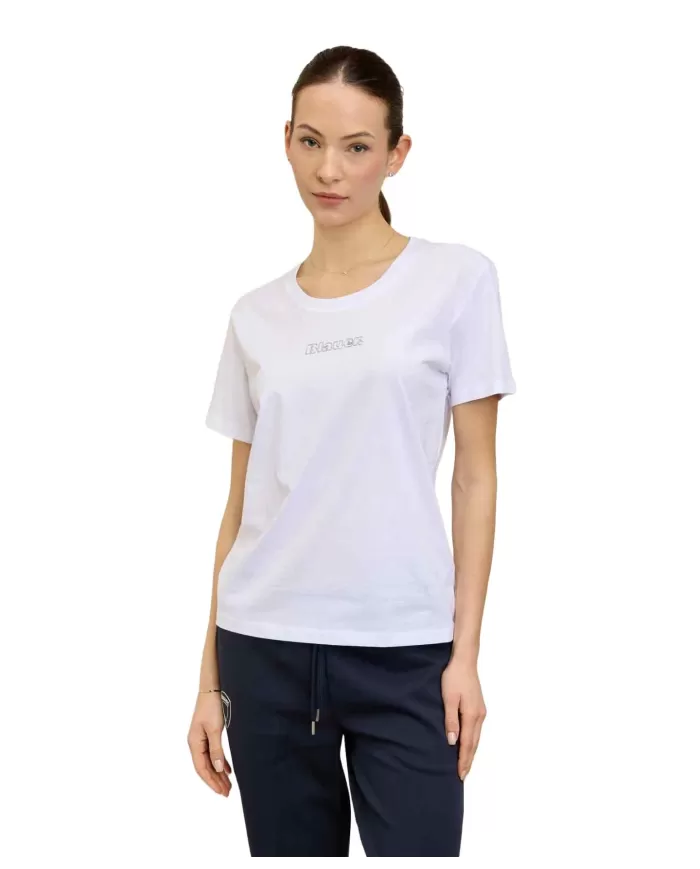 T-shirt Donna bianca in cotone 25SBLDH02374 006842|BLAUER T-shirt Donna bianca in cotone 25SBLDH02374 006842|BLAUER