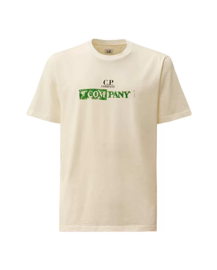 T-shirt Uomo maxi stampa sul retro 18CMTS307A 005431G|C.P. COMPANY T-shirt Uomo maxi stampa sul retro 18CMTS307A 005431G|C.P. COMPANY