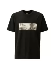 T-shirt Uomo nera in cotone 18CMTS319A 005431G|C.P. COMPANY T-shirt Uomo nera in cotone 18CMTS319A 005431G|C.P. COMPANY