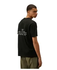 T-shirt Uomo nera in cotone 18CMTS319A 005431G|C.P. COMPANY T-shirt Uomo nera in cotone 18CMTS319A 005431G|C.P. COMPANY