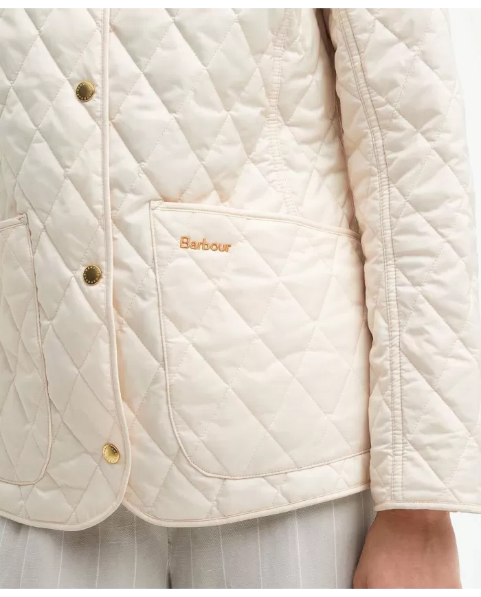 Giacca Donna bianca trapuntata LQU0475 ANNANDALE|BARBOUR