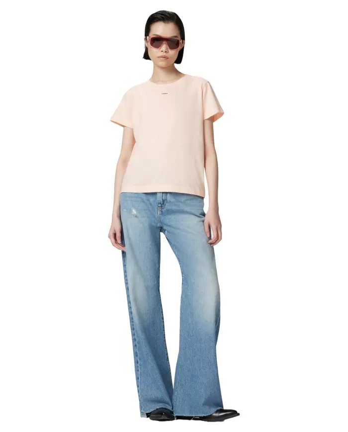 T-shirt Donna rosa in cotone 100373 A228 BASICA|PINKO T-shirt Donna rosa in cotone 100373 A228 BASICA|PINKO