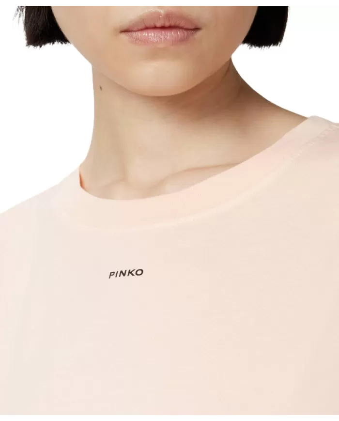 T-shirt Donna rosa in cotone 100373 A228 BASICA|PINKO T-shirt Donna rosa in cotone 100373 A228 BASICA|PINKO