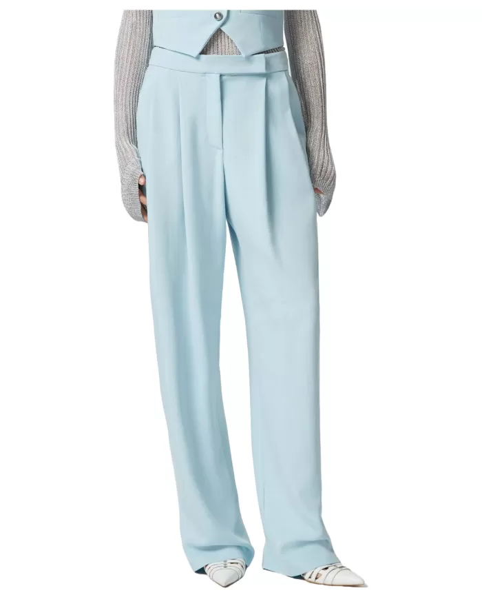 Pantalone Donna azzurro con pence 103235 A213 MONTANO|PINKO Pantalone Donna azzurro con pence 103235 A213 MONTANO|PINKO