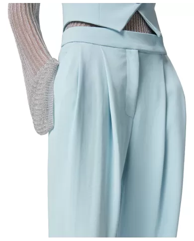 Pantalone Donna azzurro con pence 103235 A213 MONTANO|PINKO