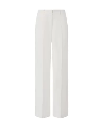 Pantaloni Donna bianco in lino 104869 A2HA WONDERWAL|PINKO