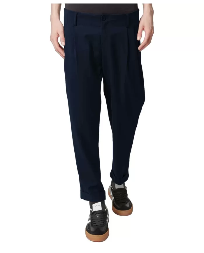 Pantalone Uomo taglio dritto con pences UMP25225PAHB RINESTI|RICHMOND Pantalone Uomo taglio dritto con pences UMP25225PAHB RINESTI|RICHMOND