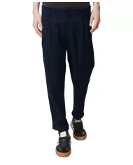 Pantalone Uomo taglio dritto con pences UMP25225PAHB RINESTI|RICHMOND Pantalone Uomo taglio dritto con pences UMP25225PAHB RINESTI|RICHMOND