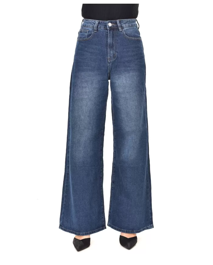Jeans Donna stile palazzo a vita alta F31536|ADM Jeans Donna stile palazzo a vita alta F31536|ADM