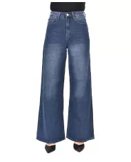 Jeans Donna stile palazzo a vita alta F31536|ADM