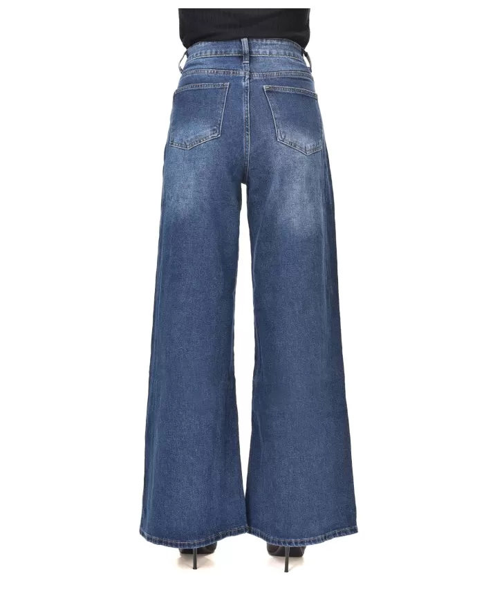 Jeans Donna stile palazzo a vita alta F31536|ADM Jeans Donna stile palazzo a vita alta F31536|ADM
