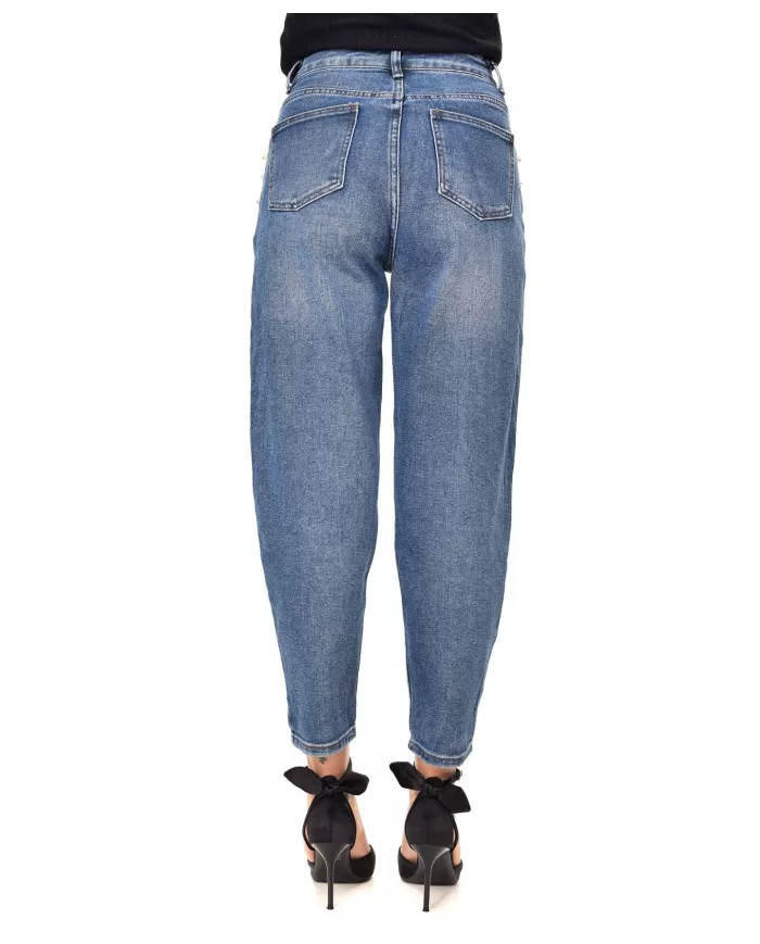 Jeans Donna slim con perle applicate F31587|ADM Jeans Donna slim con perle applicate F31587|ADM