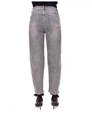 Jeans Donna grigio stile mom F31770|ADM