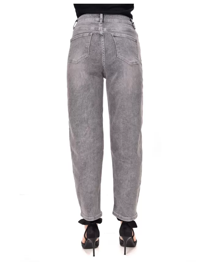 Jeans Donna grigio stile mom F31770|ADM Jeans Donna grigio stile mom F31770|ADM