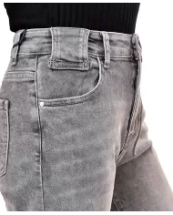 Jeans Donna grigio stile mom F31770|ADM