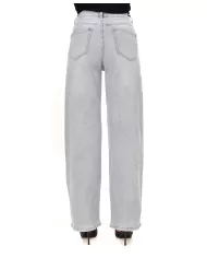 Jeans Donna slim stile palazzo con pietre F31837|ADM