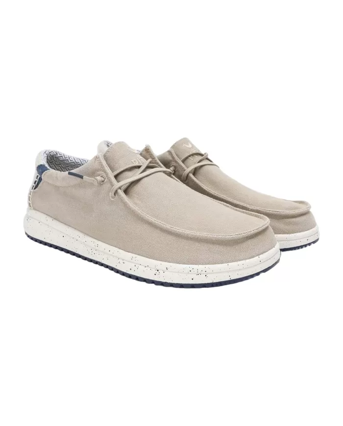 WALK IN PITAS Mocassino Uomo NIAS PE 2025 in cotone traspirate e resistente 57 BEIGE WALK IN PITAS Mocassino Uomo NIAS PE 2025 in cotone traspirate e resistente 57 BEIGE