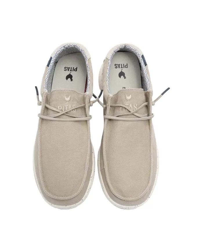 WALK IN PITAS Mocassino Uomo NIAS PE 2025 in cotone traspirate e resistente 57 BEIGE