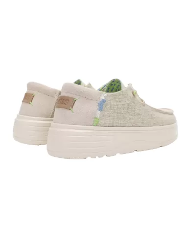 Mocassino Donna beige in tessuto POPPY WALLABI|WALK IN PITAS