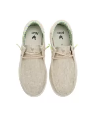 Mocassino Donna beige in tessuto POPPY WALLABI|WALK IN PITAS