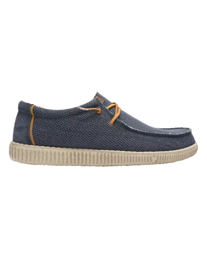 Mocassino Uomo blu suoletta in sughero STEVE WP150|WALK IN PITAS Mocassino Uomo blu suoletta in sughero STEVE WP150|WALK IN PITAS